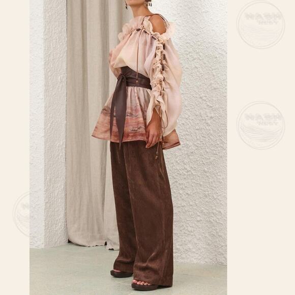 Zimmermann Illuminate Mini Dress 0 US 2, 4 | Rust Seascape 2025 Runway NWT $2265 - Picture 4 of 13